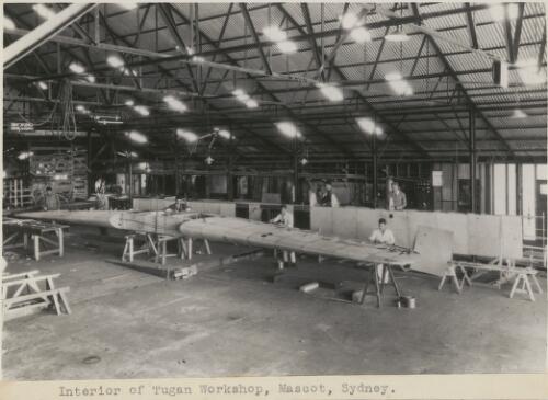 Interior of Tugan Workshop, Mascot, Sydney,ca. 1935 [picture]