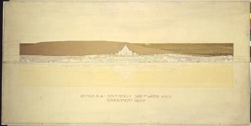 Southerly side of water axis, government group, section A-B, ca. 1911 [transparency]