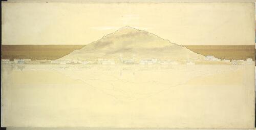 Competition drawing of a section of Canberra city, ca. 1911, 1 [transparency]