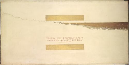 Easterly side of land axis, Ainslie to Red Hill, section C-D, ca. 1911 [transparency]