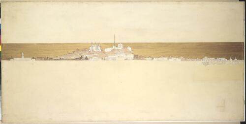 Competition drawing of a section of Canberra city, ca. 1911, 4 [transparency]