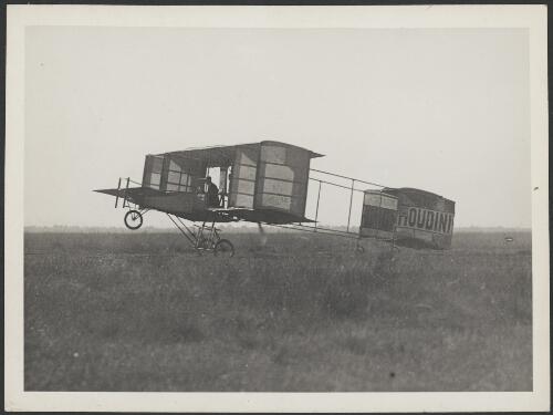 First controlled flight in Australia, made by Harry Houdini in a Voisin biplane at Diggers Rest, Victoria, 1911 [2] [picture] / Sydney Morning Herald and Sydney Mail