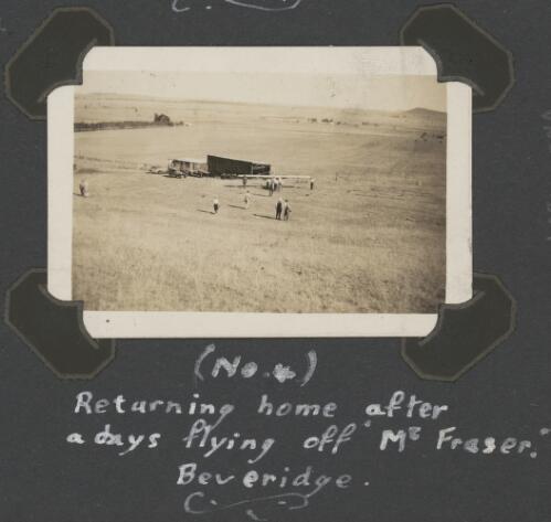 Returning home after a days flying off [i.e.Mount] Fraser, Beveridge, Victoria, ca.1930s [picture]