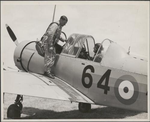 Commonwealth Aircraft Corporation Wackett training aircraft, ca. 1942 [picture] / Photograph by R.A.A.F. Directorate of Public Relations
