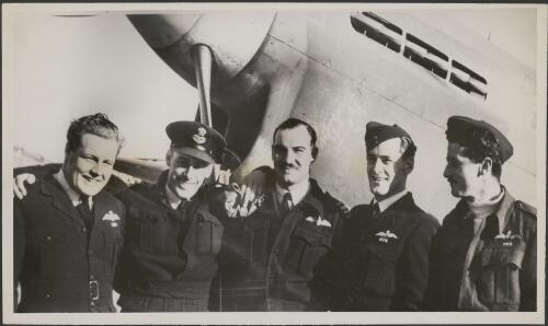 Five famous Australian fighter pilots, from left to right, Keith Truscott, Peter Jeffery, Alan Rawlinson, Frank Fischer and Clive Wawn [picture]