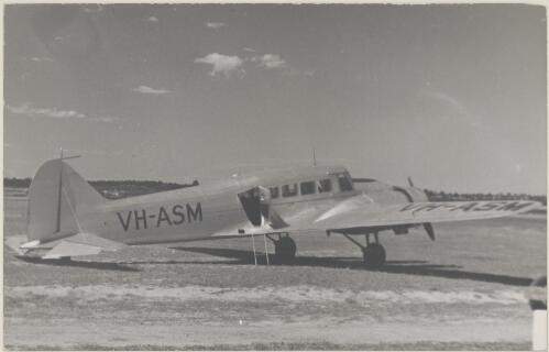 An Avro Anson twin engine airliner (VH-ASM), ca. 1949 [picture]