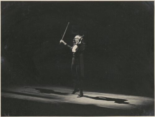 Dimitri Rostoff as Paganini, in Paganini, Original Ballet Russe, Australian tour, His Majesty's Theatre, Melbourne, March 1940 [picture] / Hugh P. Hall