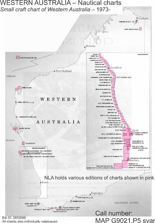 [Small craft chart of Western Australia] / published by the Public Works Department, Western Australia