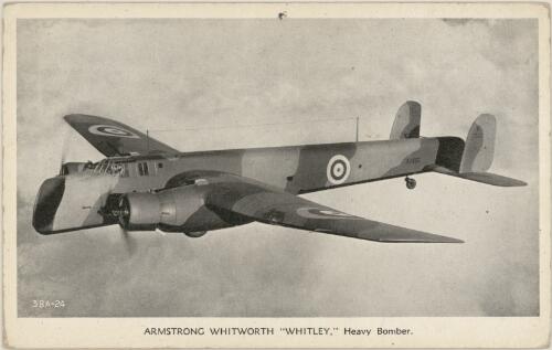 Armstrong Whitworth 'Whitley', heavy bomber, ca. 1940 [picture]