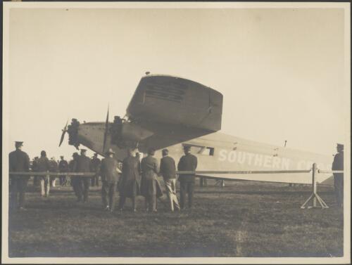Southern Cross on arrival at Mascot, Sydney, 1928 [picture]