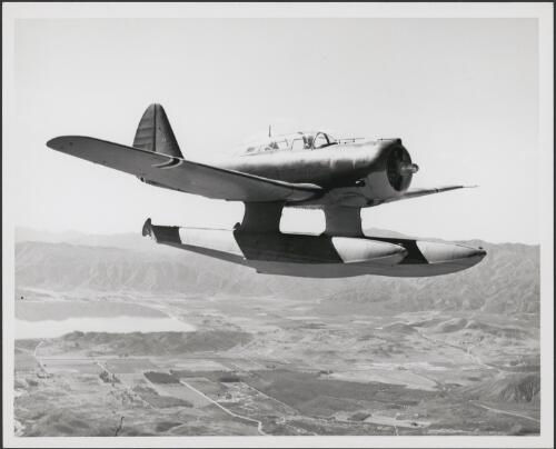 Northrop N-3PB two-seat low wing seaplane, Lake Elisnore, California, 1940 [picture]