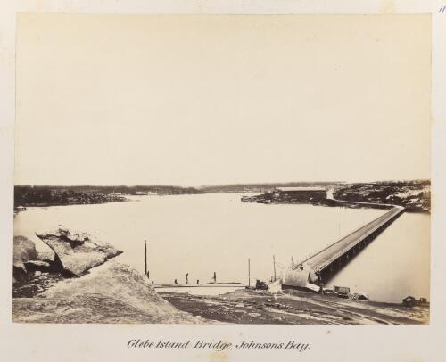 Glebe Island Bridge at Johnson's Bay, Sydney, New South Wales ca. 1878-79 [picture]