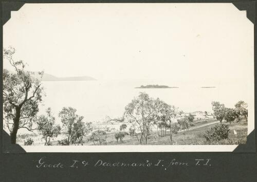 View of Goods and Deadman's Island from Thursday Island, Queensland, ca. 1928 [picture] / Charles Maurice Yonge