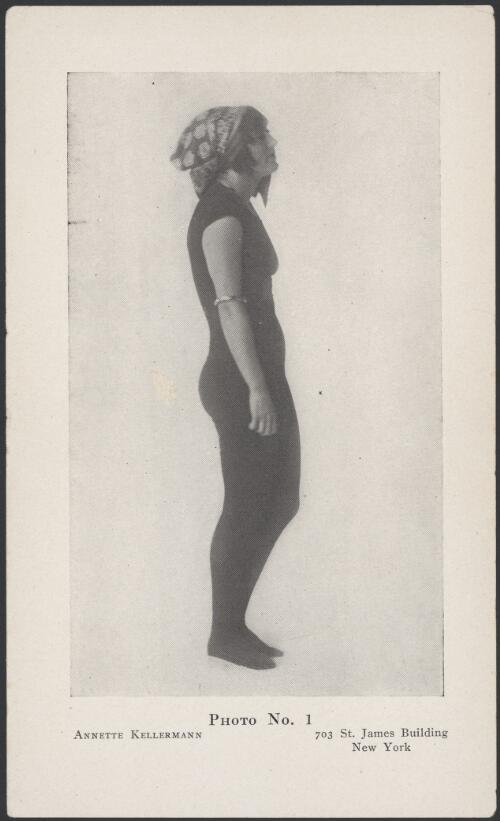 Annette Kellermann demonstrating her physical exercises [picture]
