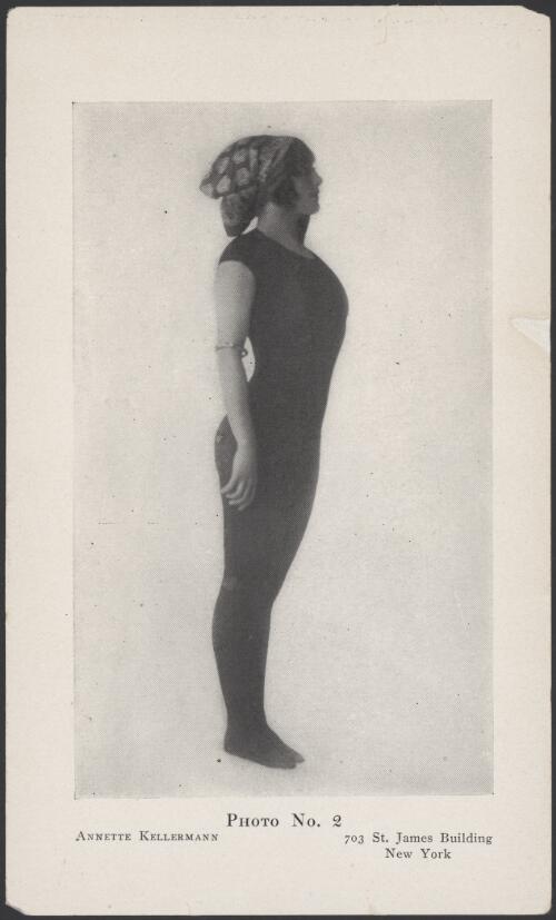 Annette Kellermann standing at attention [picture]
