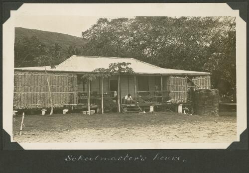 Schoolmaster's house, Meer Island, Queensland, ca. 1928 [picture] / Charles Maurice Yonge