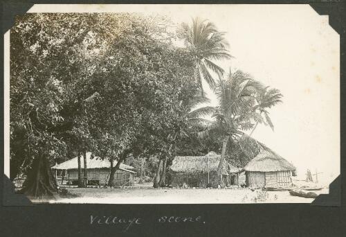 Villagers' homes, Meer Island, Queensland, ca. 1928 [picture] / Charles Maurice Yonge