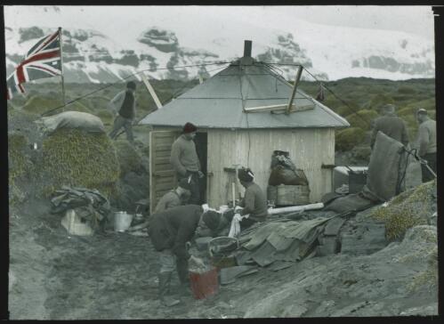 [The abode of science on Heard Island, BANZARE, 1929] [picture] / [Frank Hurley]