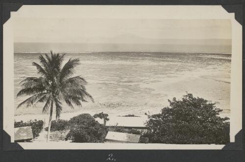Reef flat from the top of the lighthouse, Low Islands, Queensland, ca. 1928, 2 [picture] / C.M. Yonge