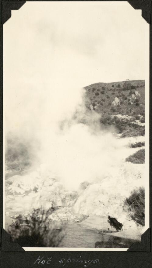 Hot springs, Rotorua, New Zealand, 1929, 1 [picture] / C.M. Yonge