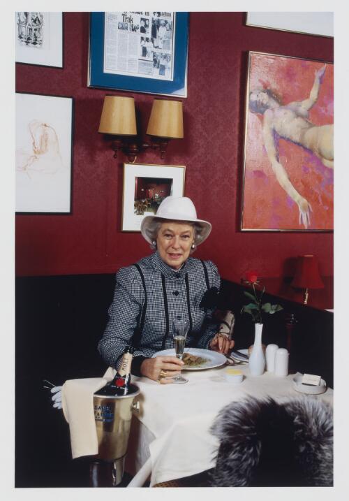 Sheila Scotter, Lynches Restaurant, South Yarra, Melbourne, 1985 [picture] / Rennie Ellis