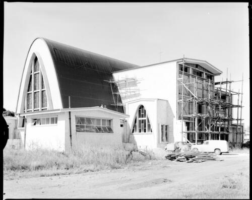 [Exterior view of the Catholic church building, Northern Territory, 1 May 1962] [picture] / John Mulligan