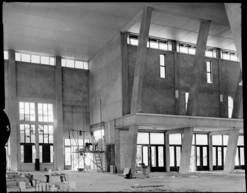[Interior view of the Catholic church building under construction, Northern Territory, 1 May 1962, 2] [picture] / John Mulligan