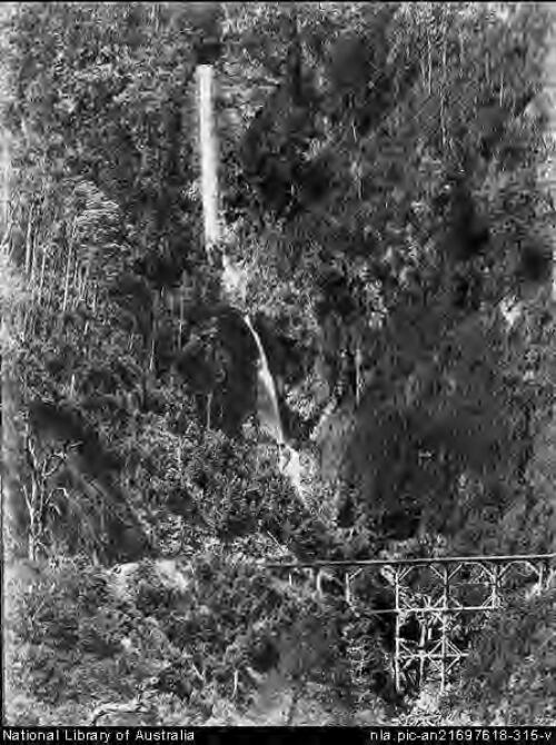 Montezuma falls and Bridge on North-East Dundas Railway [picture] / Spurling