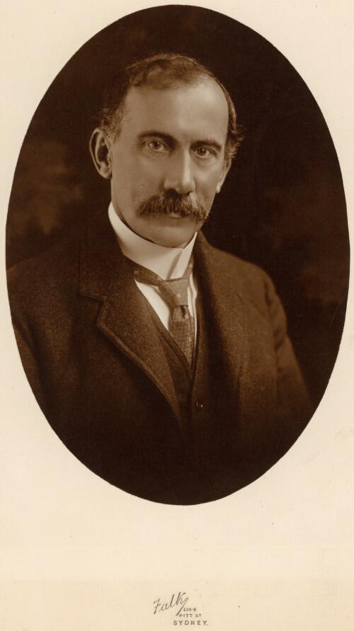 Portrait of the Hon. W. G. Higgs taken when Commonwealth Treasurer, 1916 [picture] / Falk