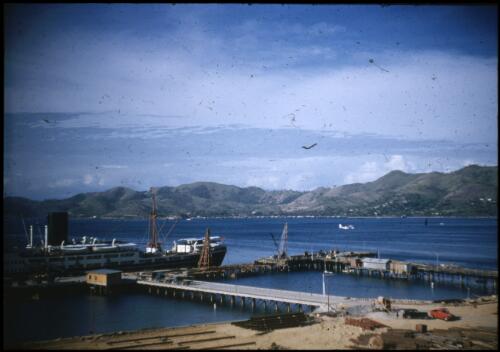 The wharf and Changsha Port Moresby, Papua New Guinea, 1953 [picture] / Terence and Margaret Spencer
