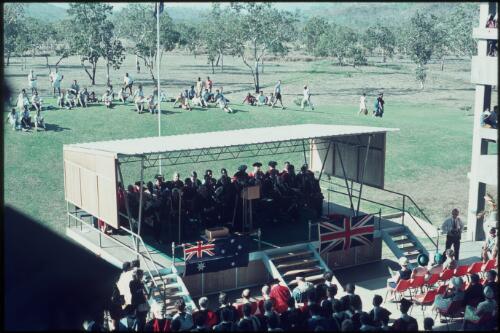 First graduation ceremony for the new University of Papua New Guinea, held in conjunction with the ANZAAS Congress (13) University of Papua New Guinea, Port Moresby, 1970 [picture] / Terence and Margaret Spencer