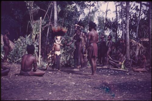 Initiation of the boys (3) singsing ground of the Kukiga Clan, Wahgi Valley, Papua New Guinea, 1955 [picture] / Terence and Margaret Spencer