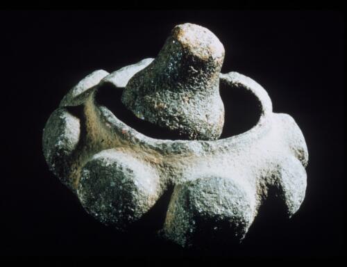 Stone mortar and pestle, Western Highlands Papua New Guinea, 1955 [picture] / Terence and Margaret Spencer
