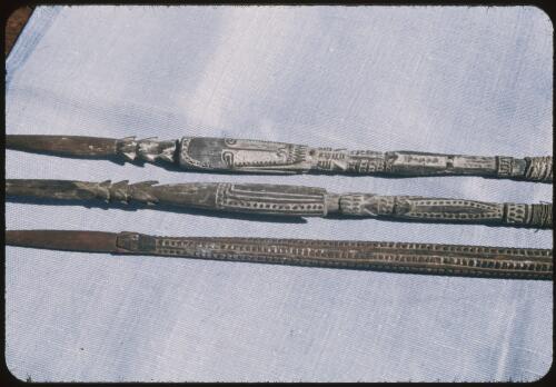 Three spears Papua New Guinea [picture] / Terence and Margaret Spencer