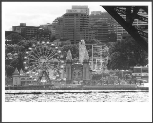 Luna Park from Sydney Harbour Bridge, taken during the Walk for Reconciliation, Sunday 28 May 2000 [picture] / Loui Seselja
