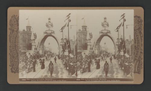 Duke of York celebrations, Melbourne. Chinese Procession and Queen's Arch, Collins Street [picture]