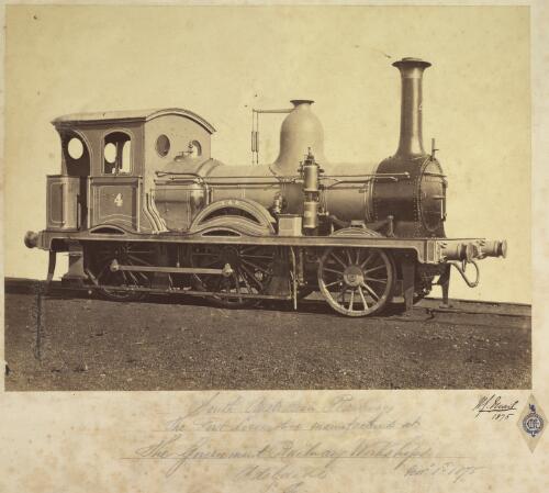 The first locomotive manufactured at the Government Railway workshops, Adelaide, S.A. [picture]
