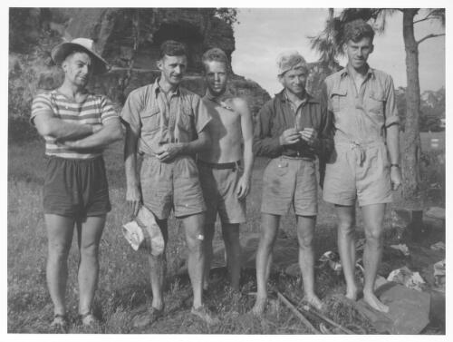 [Reg Alder and companions on a canoe trip to the Shoalhaven River, 1942] [picture]