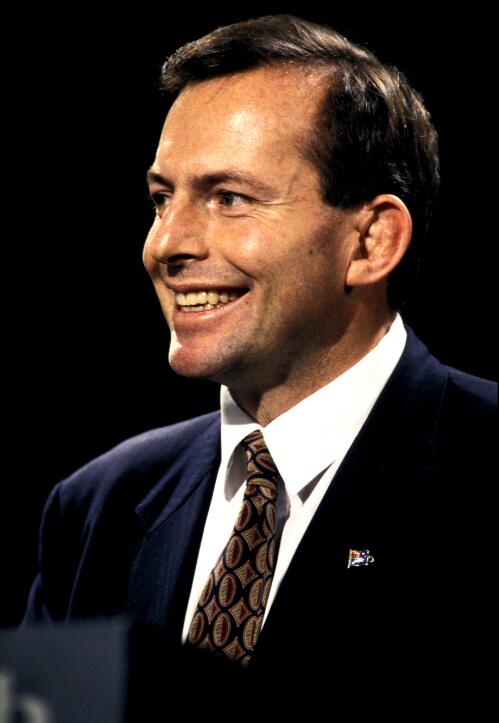 Collection of portraits of Tony Abbott at the National Press Club, 29 June 1994 [picture] / Andrew Stawowczyk [Long]