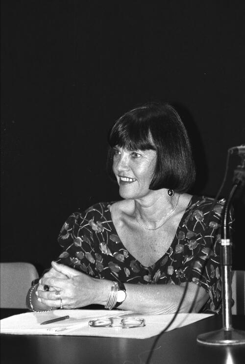 [Portrait of May-Brit Akerholt taken at the Sydney Writers' Festival on 24 January, 1994] [picture] / [National Library of Australia]