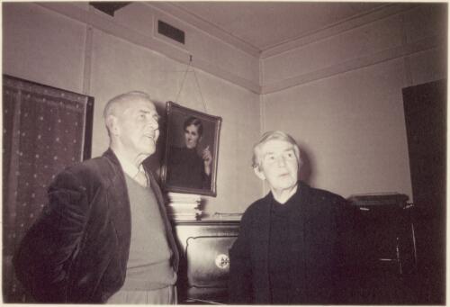 Portrait of Vance and Nettie Palmer with portrait of Aileen in background, ca. 1950s [picture]