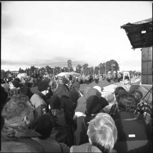 [The stage where the torch bearer will arrive and light the cauldron], Olympic torch relay, New Parliament House, Canberra, 5 September 2000 [1] [picture] / Loui Seselja