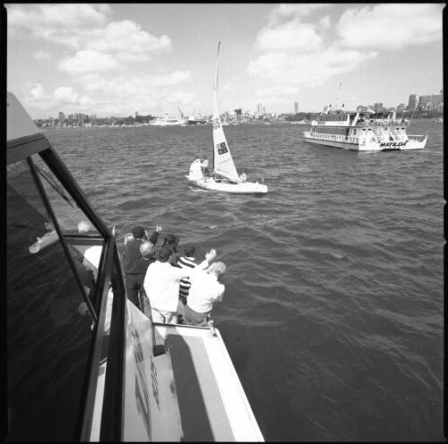 Soling class yachting, match racing, Sydney 2000 Olympic Games, 24 September 2000 [2] [picture] / Loui Seselja