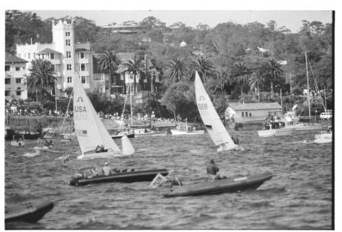 Soling class yachting, match racing, Sydney 2000 Olympic Games, 24 September 2000 [18] [picture] / Loui Seselja