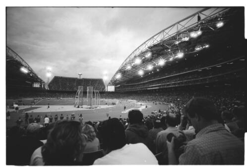 Crowd scenes at Sydney Olympic Stadium, 24 September 2000 [2] [picture] / Loui Seselja