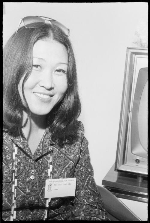 Portrait of Song Sook-Young taken during an oral history interview at the 42nd International P.E.N. Congress, 12 December 1977 [picture] / Hazel de Berg
