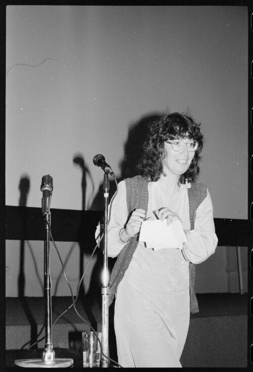 Jannette Greenwood at the Film Careers Day, 9 October 1982 [picture] / Hazel de Berg