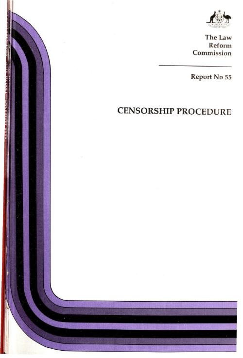 Censorship procedure / the Law Reform Commission
