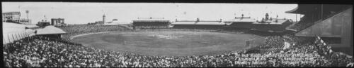 Panoramic view of Sydney Cricket Ground, 1936/37 Marylebone Cricket Club (MCC) tour of Australia [transparency]