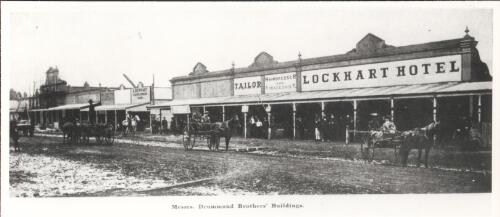 [Messrs. Drummond Brothers' Buildings, Green Street, north side, Lockhart, New South Wales] [picture]